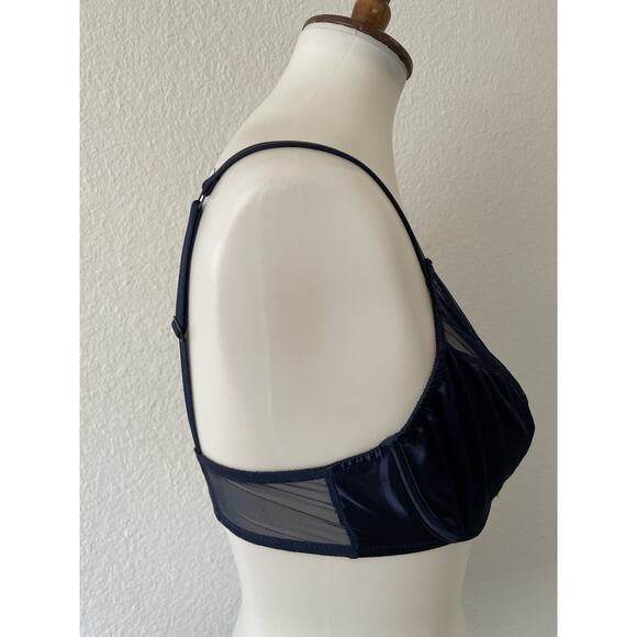 Simone Perele Lingerie Women Bra Elsa Floral Embroidered Night Blue - Picture 5 of 10